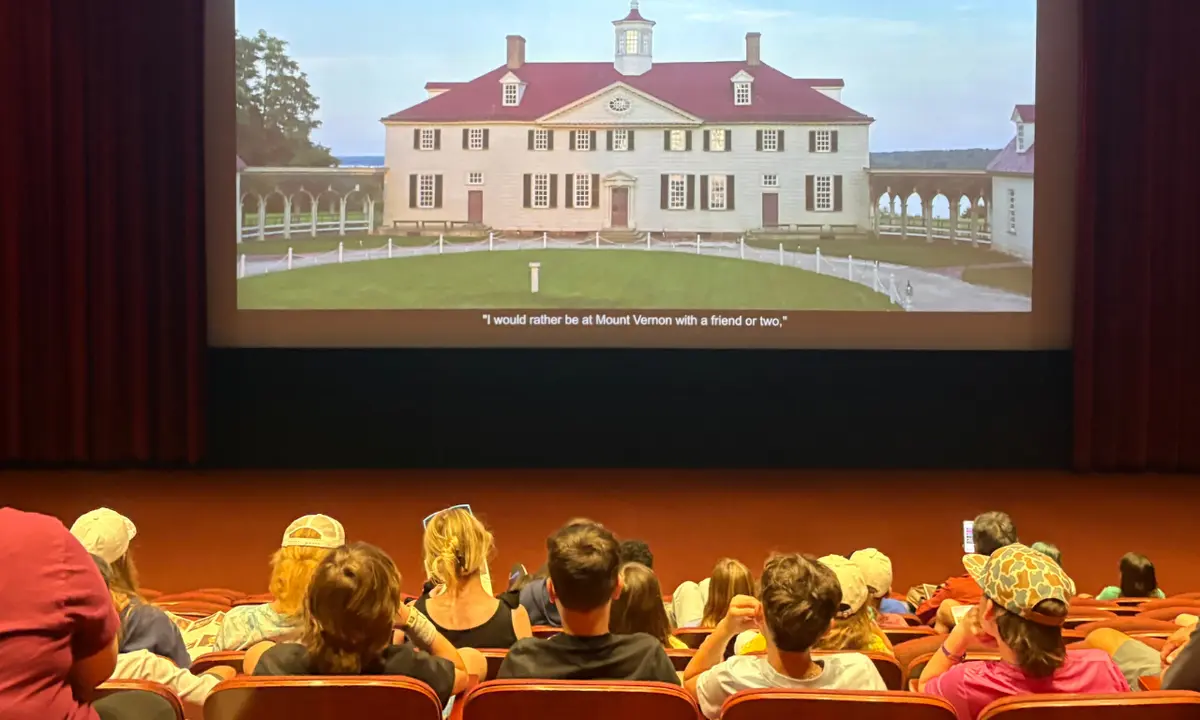 EducaTours students on a guided walking tour with teacher resources.